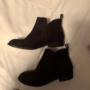 Black ankle boots